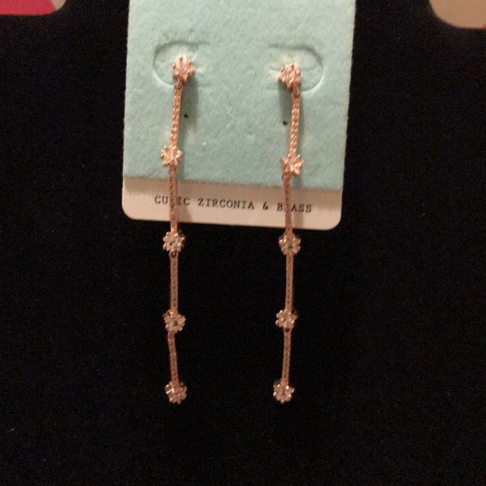 🌹✨Rose gold star dangling earrings ✨🌹